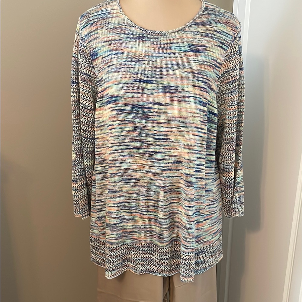 CJ Banks Multicolor Knit Sweater Women’s X